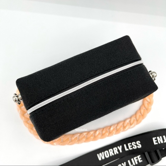 🆕 Dior Cosmetic Case to Crossbody Bag Purse, Black w/CD Logo, Beauty Line, New - Picture 5 of 13